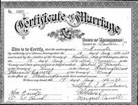 Hubert Hervey Harsh - Washington, Marriage Records, 1865-2004